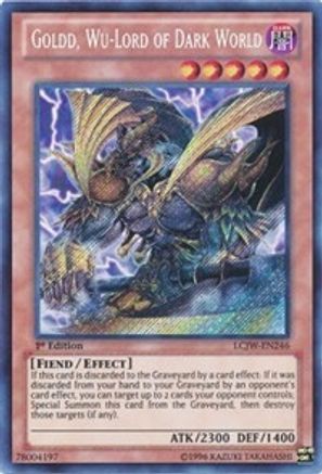 Goldd, Wu-Lord of Dark World (LCJW-EN246) 1st Edition Secret Rare