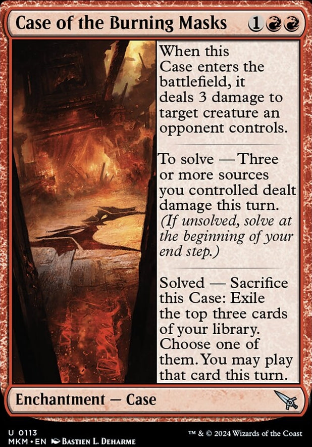 Case of the Burning Masks [#0113] (MKM-U)