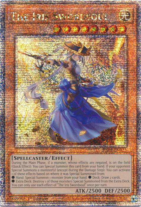 The Iris Swordsoul (RA01-EN023) Quarter Century Secret Rare - Near Mint 1st Edition