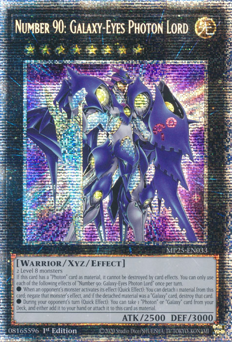 Number 90: Galaxy-Eyes Photon Lord (MP25-EN033)