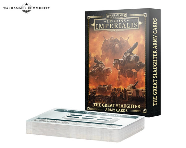 The Horus Heresy - Legions Imperialis: Army Cards - The Great Slaughter
