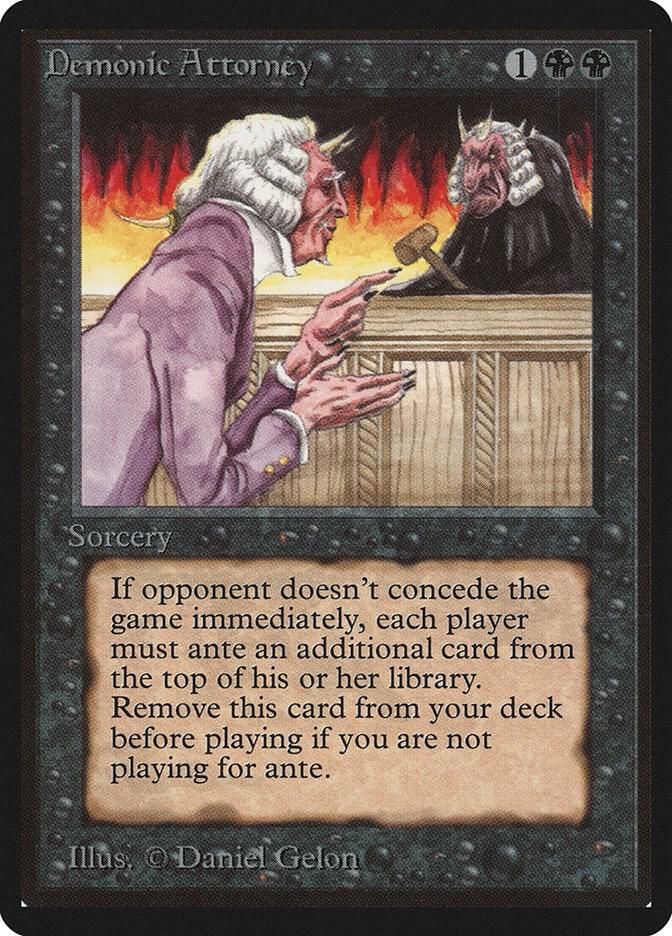 Demonic Attorney (LEB-R) Moderate Play