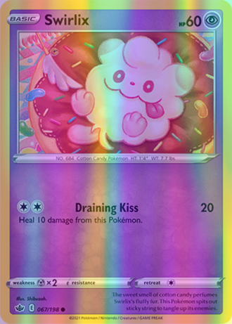 Swirlix - 067/198 (SWSH06) Common - Near Mint Reverse Holofoil