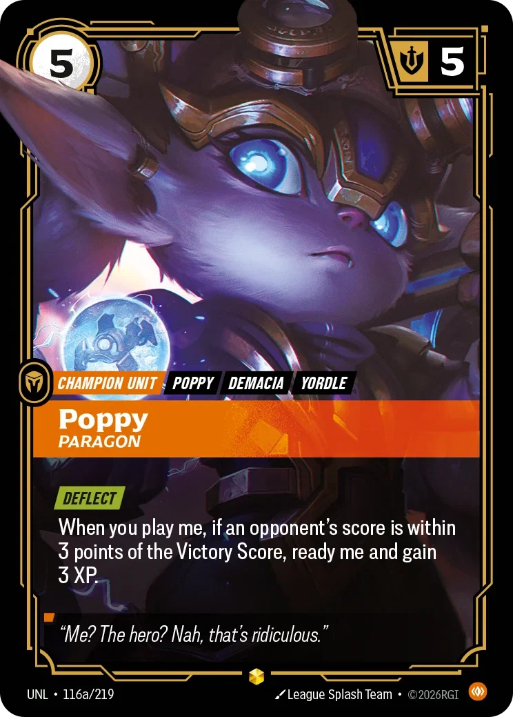 Poppy - Paragon (Alternate Art) - 116a/219 (UNL)  Showcase