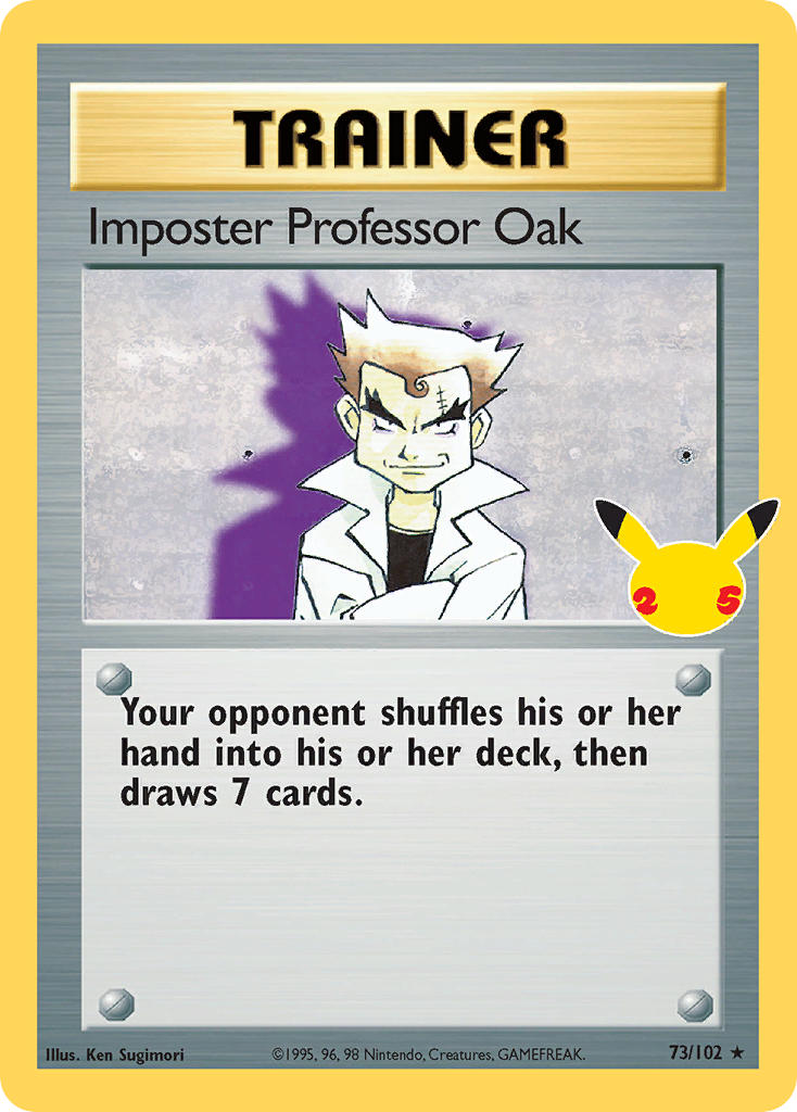 Imposter Professor Oak - 73/102 (CLB:CC) Classic Collection - Near Mint Holofoil