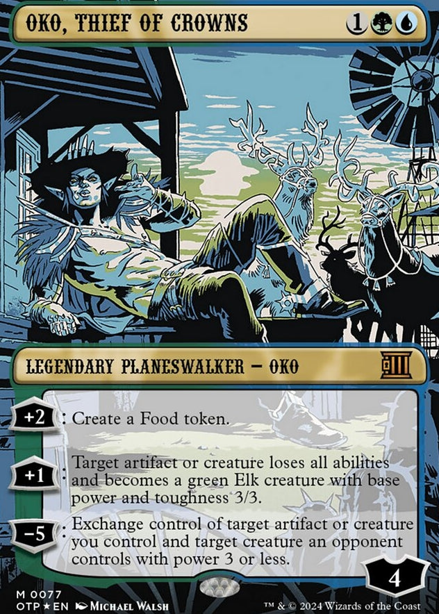 Oko, Thief of Crowns [#0077 Textured Foil] (OTP-M)