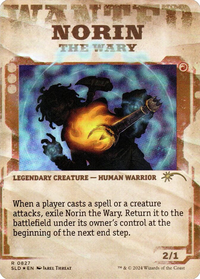 Norin the Wary [#0827] (SLD-R-FOIL) Wanted Poster