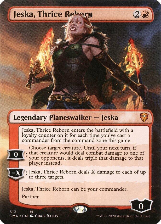 Jeska, Thrice Reborn [#513 Borderless Planeswalker] (CMR-M) Damaged