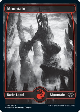 Mountain [#274 Full Art B&W] (VOW-C)