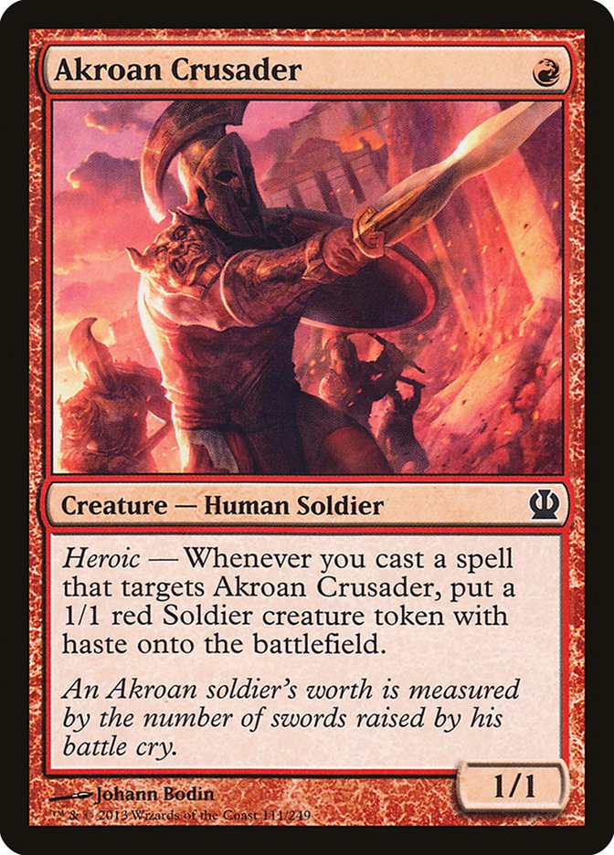 Akroan Crusader (THS-C-FOIL)