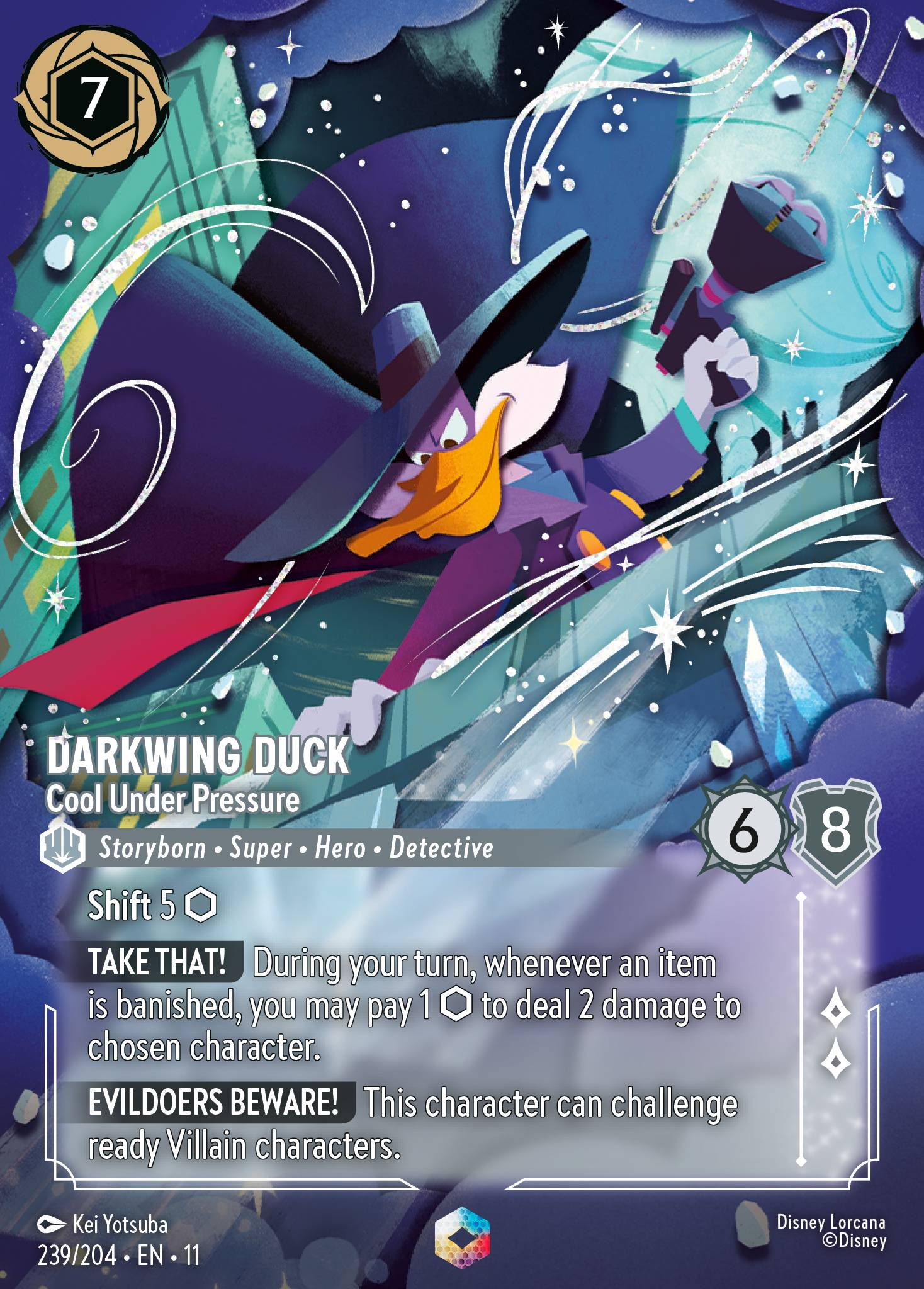 Darkwing Duck - Cool Under Pressure  (239/204 - Winterspell)  Enchanted