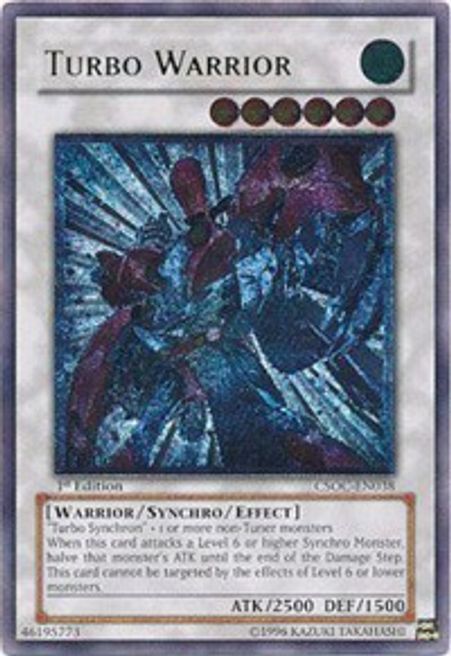 Turbo Warrior (CSOC-EN038) Ultimate Rare - Moderate Play Unlimited