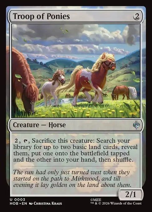 Troop of Ponies [ #0003 ] (HOB-U)