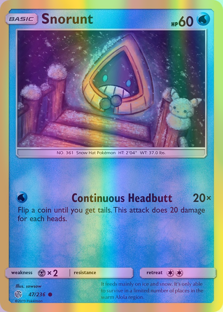 Snorunt - 047/236 (CEC) Common - Near Mint Reverse Holofoil