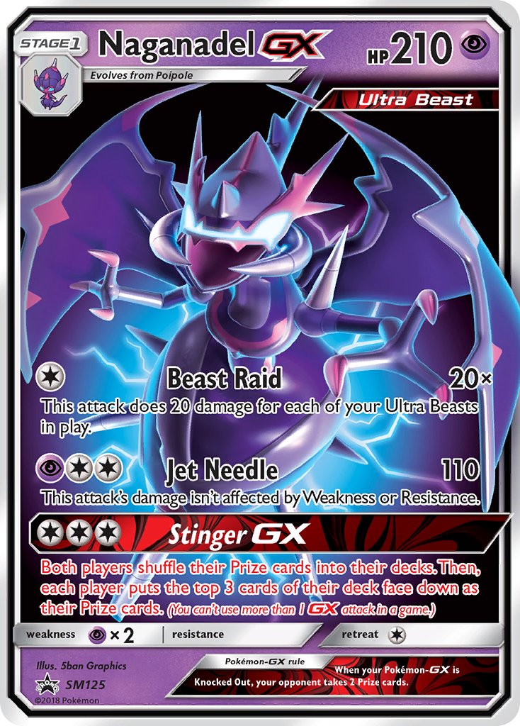 Naganadel GX - SM125 (SM:PR) Promo - Near Mint Holofoil