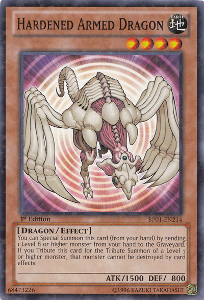 Hardened Armed Dragon (Starfoil) (BP01-EN214) Starfoil Rare - Near Mint 1st Edition