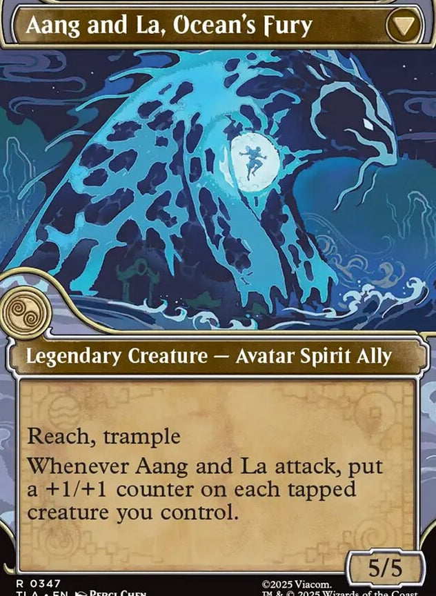 Aang, Swift Savior // Aang and La, Oceans's Fury [ #0347 Showcase ] (TLA-R)