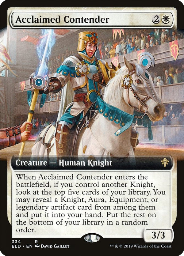 Acclaimed Contender [#334 Extended Art] (ELD-R-FOIL)