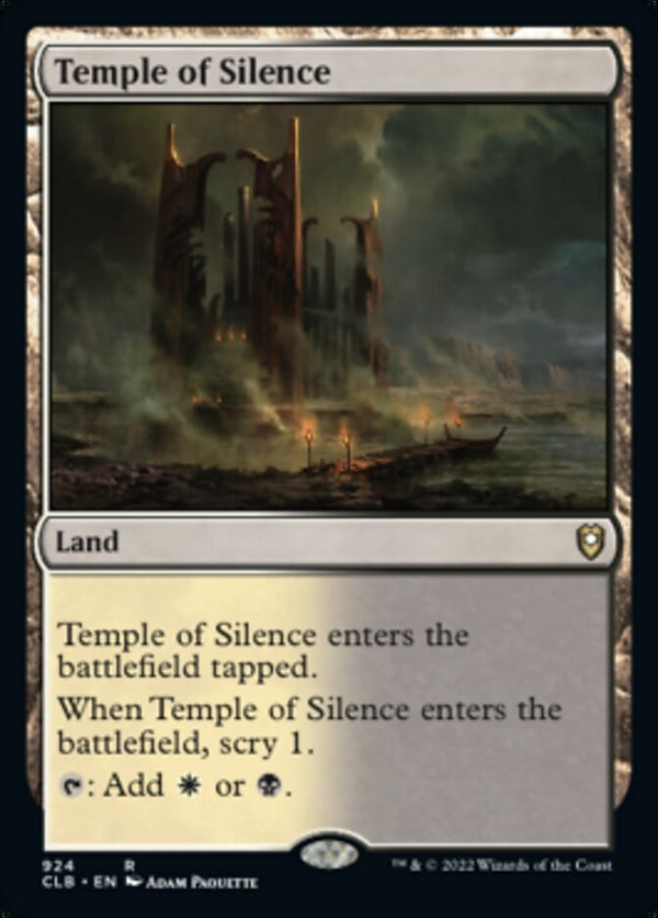 Temple of Silence [#924 Commander Decks] (CLB-R)