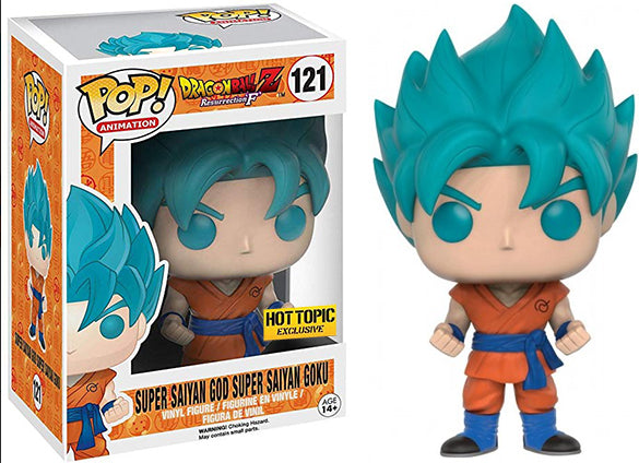 POP Figure: Dragonball Z #0121 - Super Saiyan God Super Saiyan Goku (Hot Topic)