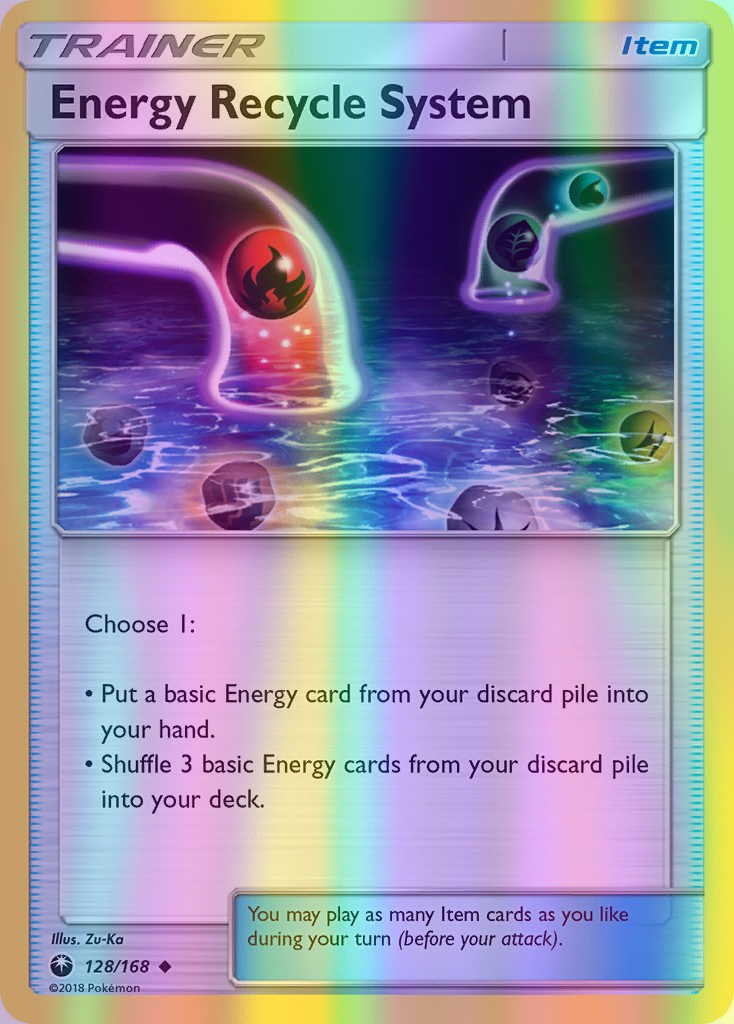 Energy Recycle System - 128/168 (CES) Uncommon - Near Mint Reverse Holofoil