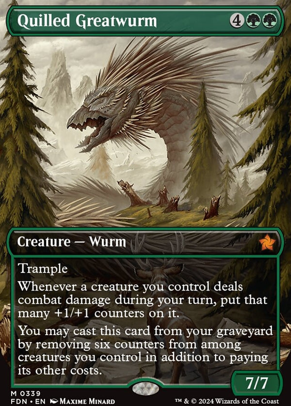 Quilled Greatwurm [#0339 Borderless] (FDN-M)