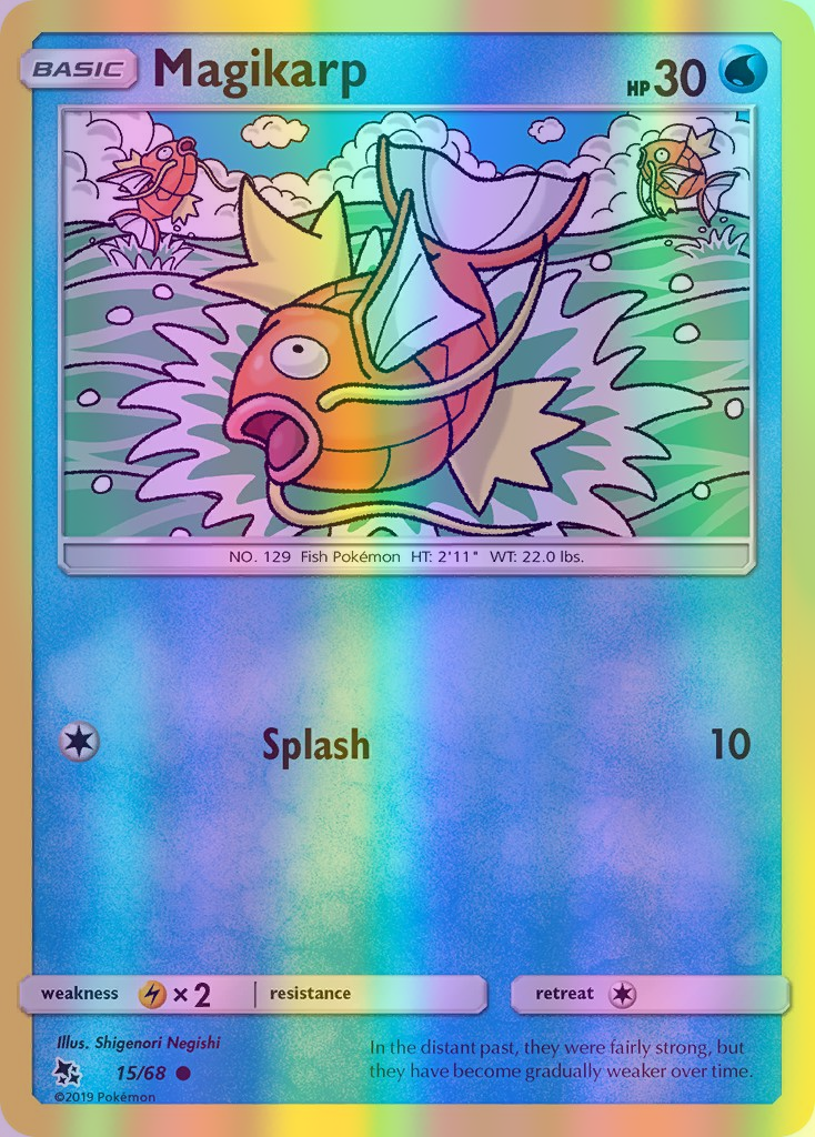 Magikarp - 15/68 (HIF) Common - Near Mint Reverse Holofoil