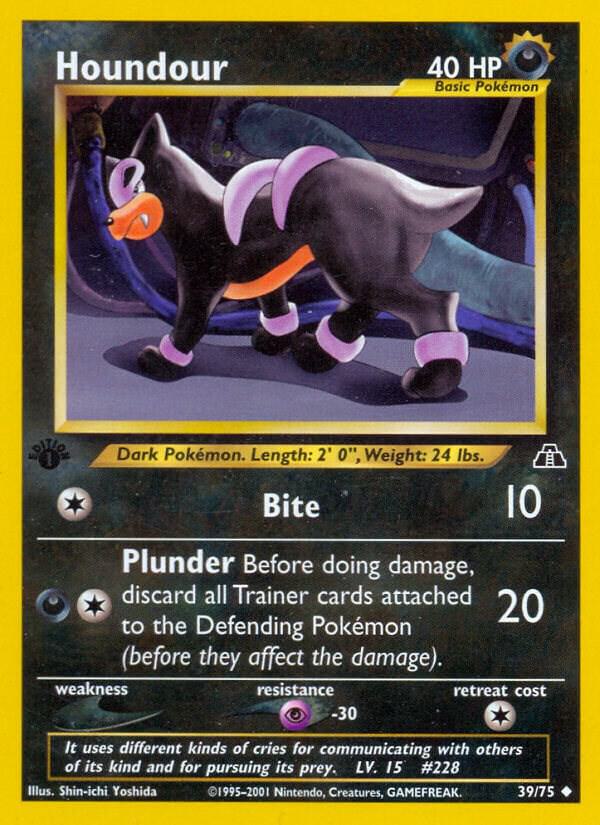 Houndour - 39/75 (N2) Uncommon - Damaged Unlimited
