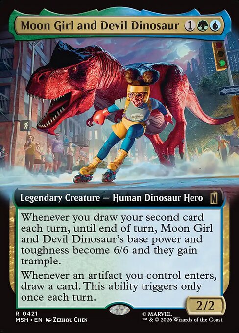 Moon Girl and Devil Dinosaur [ #0421 Extended Art ] (MSH-R)