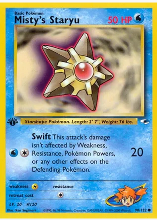 Misty's Staryu (90/132) 1st Edition - Near Mint