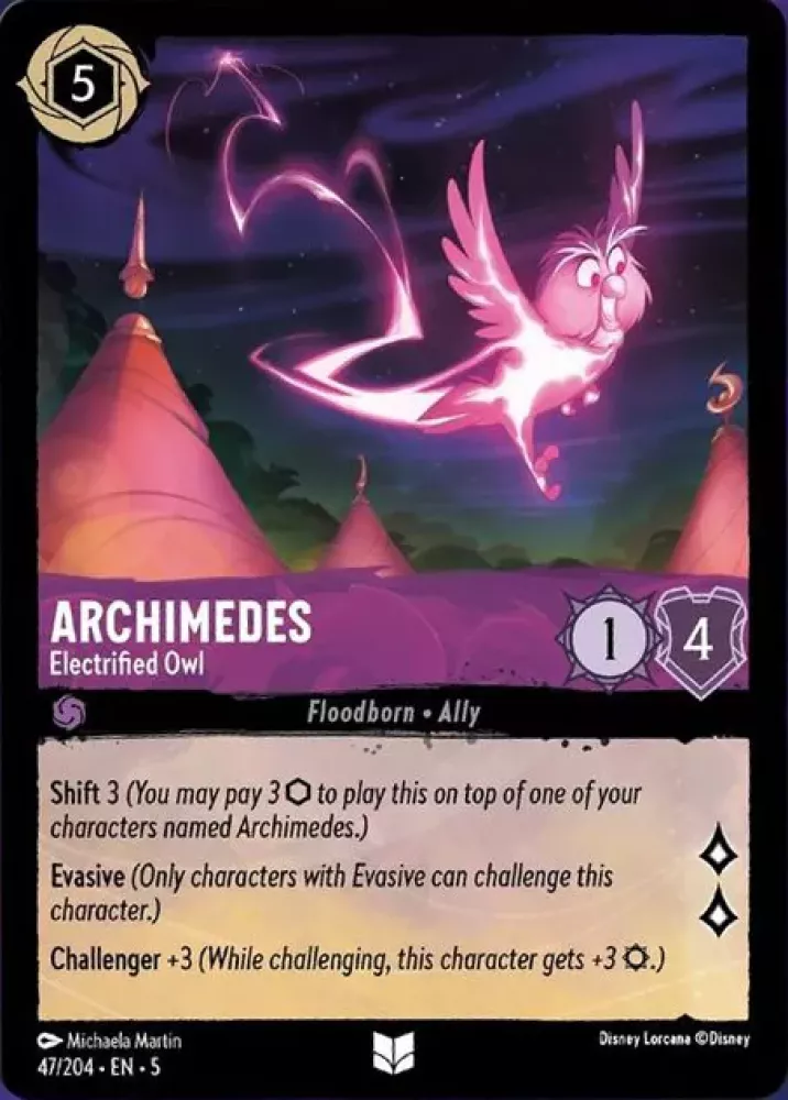 Archimedes - Electrified Owl (Shimmering Skies 047/204) Uncommon - Near Mint