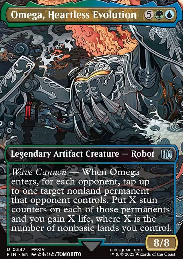 Omega, Heartless Evolution [ #0347 Borderless Alternate Art ] (FIN-U)