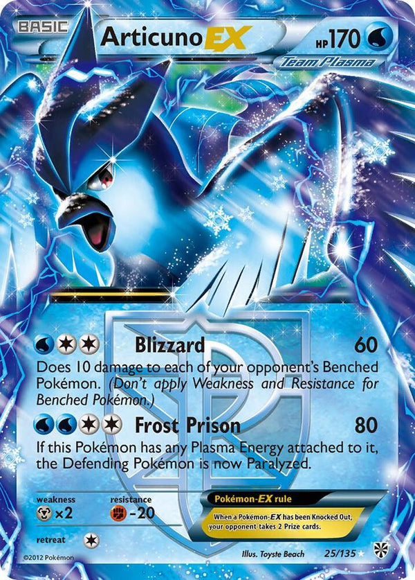 Articuno EX - 25/135 (PLS) Ultra Rare - Light Play Holofoil