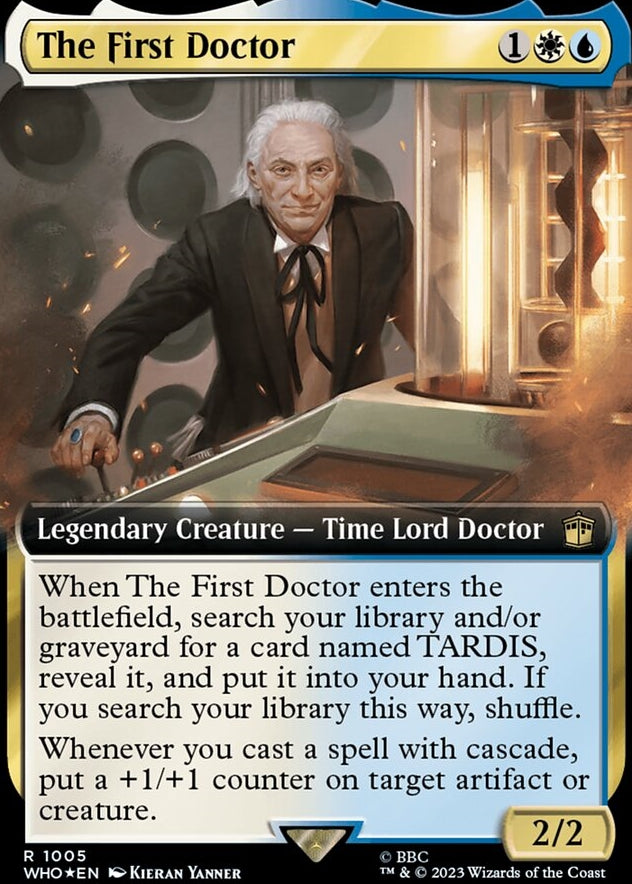 The First Doctor [#1005 Surge Foil Extended Art] (WHO-R)
