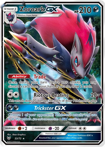Zoroark GX - 53/73 (SHL) Ultra Rare - Near Mint Holofoil