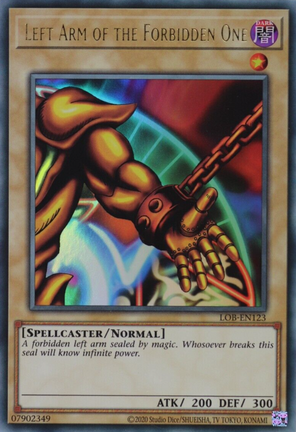 Left Arm of the Forbidden One (LOB-EN123 (c) 2020 25th Anniversary) Ultra Rare - Near Mint Unlimited