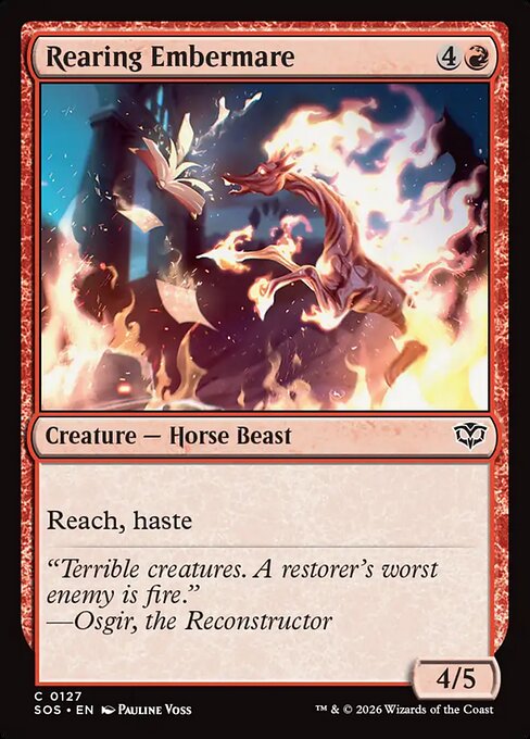 Rearing Embermare [ #0127 ] (SOS-C)