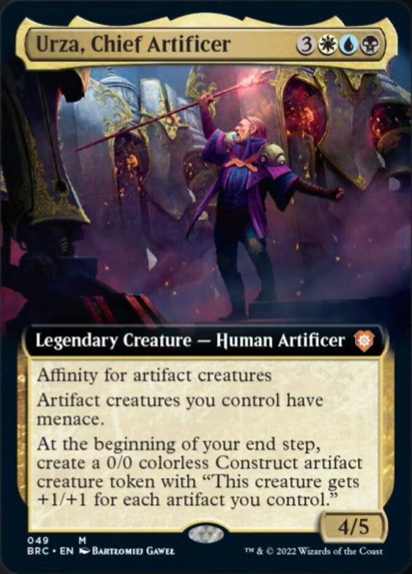 Urza, Chief Artificer [#49 Extended Art] (BRC-M)