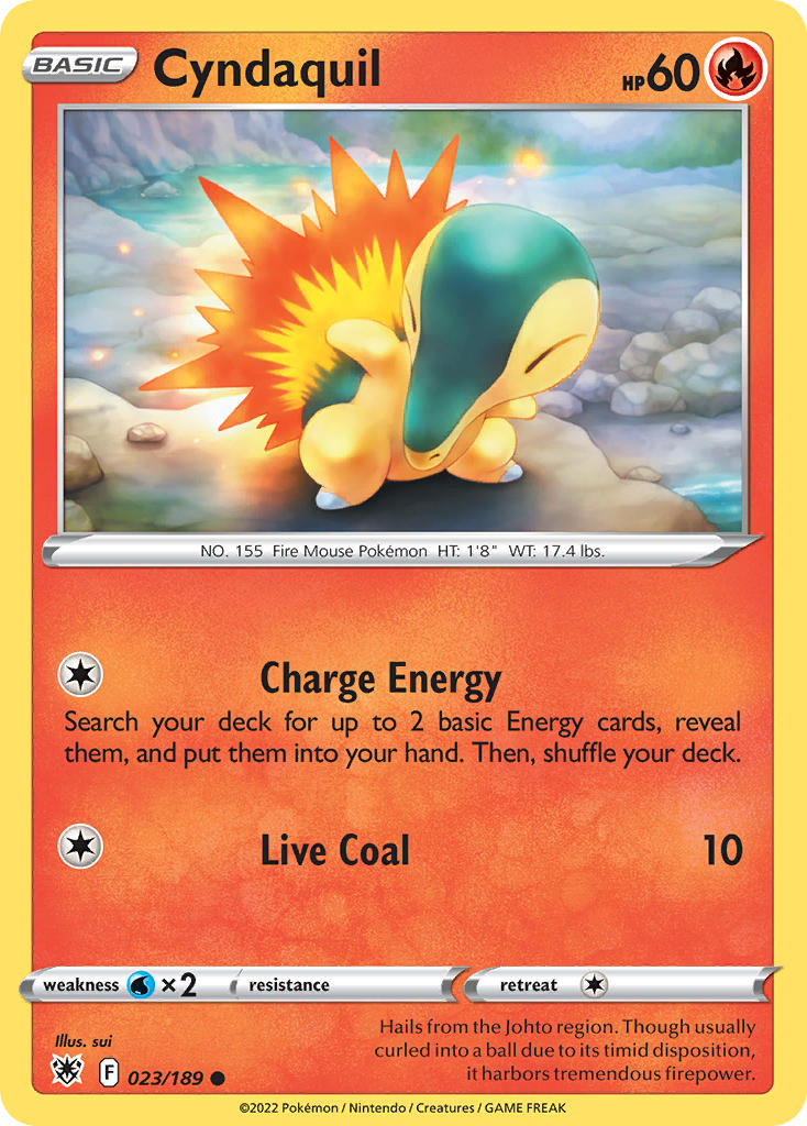 Cyndaquil - 023/189 (SWSH10) Common - Near Mint