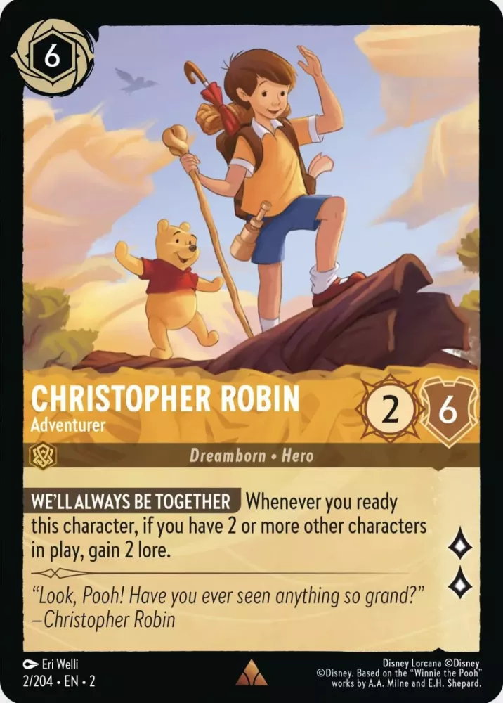 Christopher Robin - Adventurer (Rise of the Floodborn 2/204) Rare - Near Mint