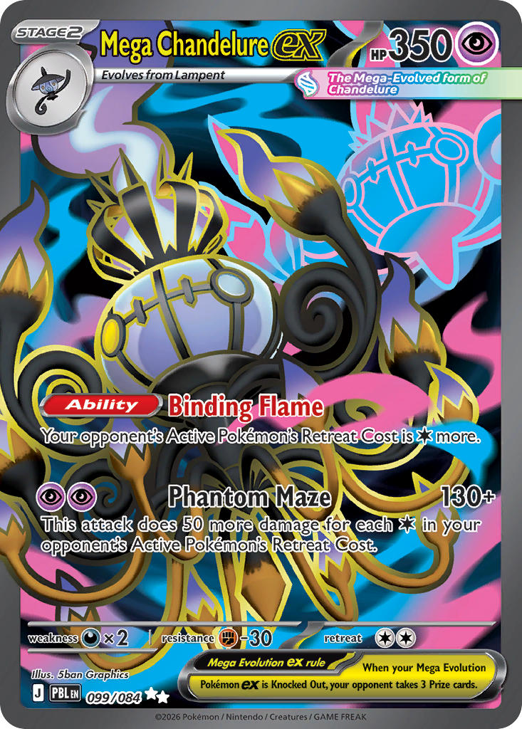 Mega Chandelure ex - 099/084 (PBL) Ultra Rare