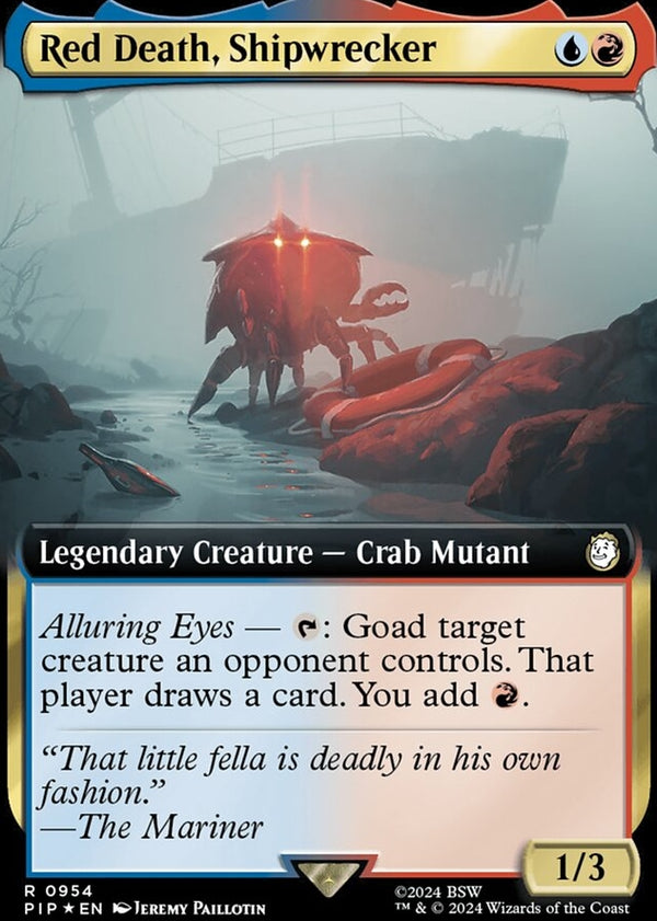 Red Death, Shipwrecker [#0954 Extended Art Surge Foil] (PIP-R)