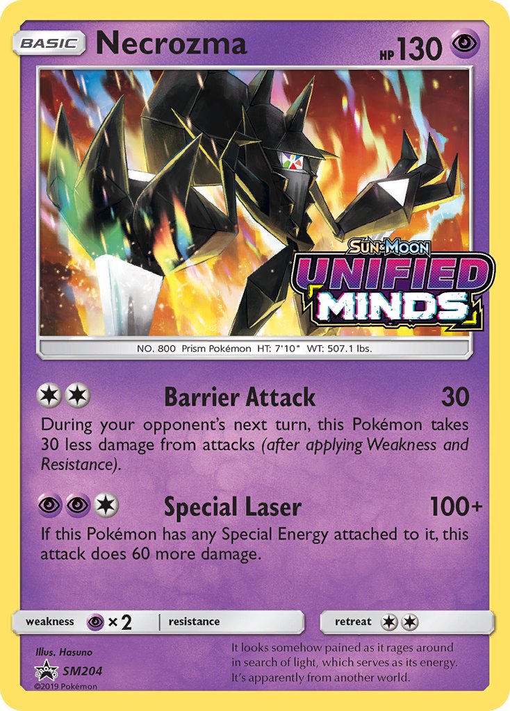 Necrozma (Prerelease) - SM204 (SM:PR) Promo - Near Mint Holofoil