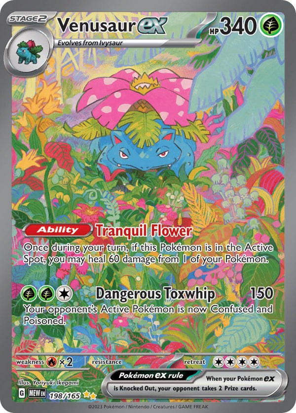 Venusaur ex - 198/165 (MEW) Special Illustration Rare - Near Mint Holofoil