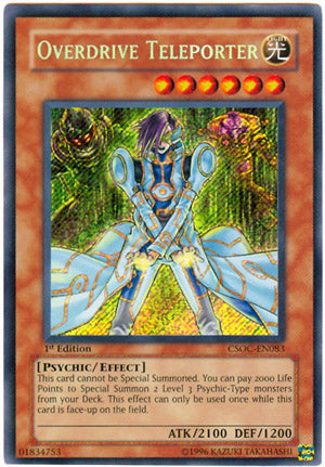 Overdrive Teleporter (CSOC-EN083) Secret Rare - Near Mint 1st Edition