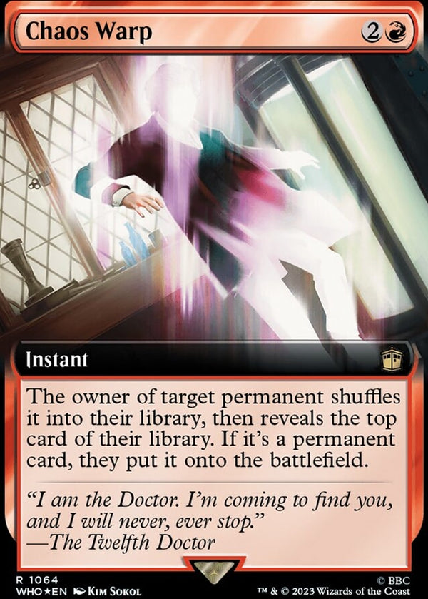 Chaos Warp [#1064 Surge Foil Extended Art Reprint] (WHO-R)