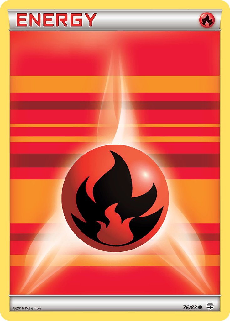 Fire Energy - 076/083 (GEN) Common - Near Mint