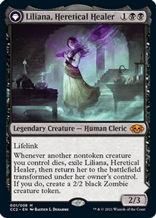 Liliana, Heretical Healer // Liliana, Defiant Necromancer(CC2-R)