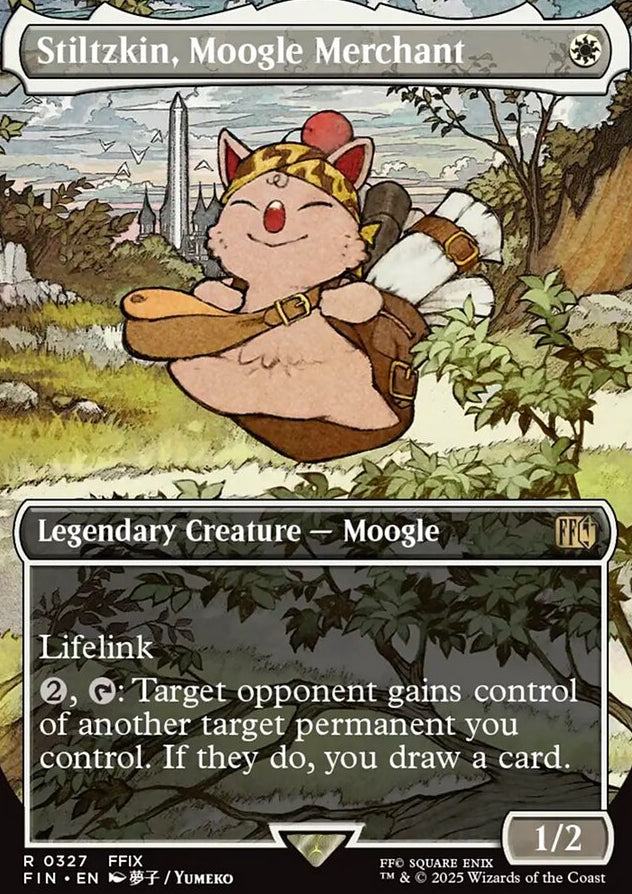 Stiltzkin, Moogle Merchant [ #0327 Borderless Alternate Art ] (FIN-R)