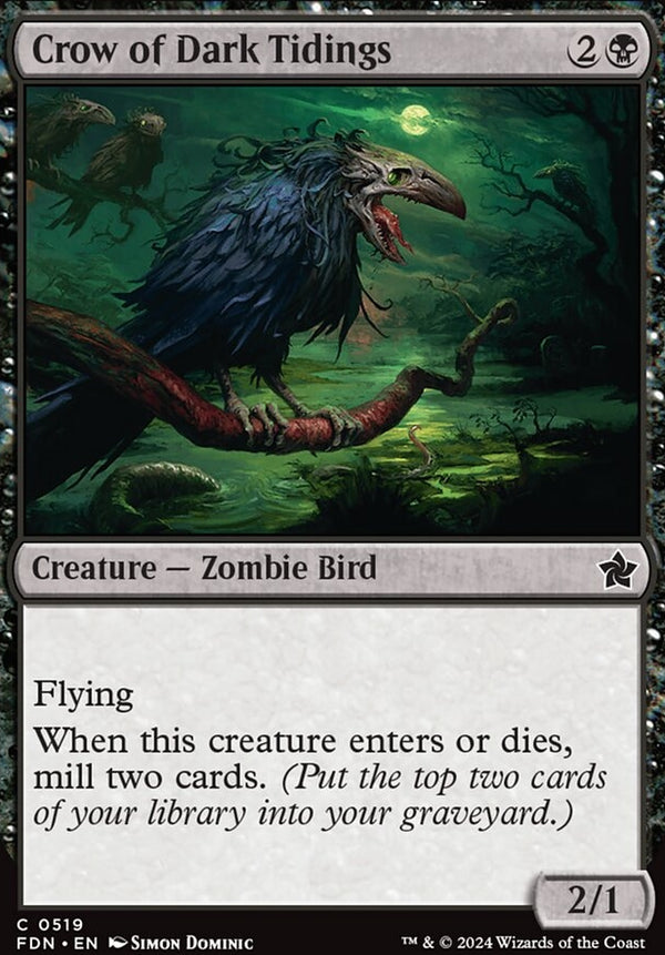 Crow of Dark Tidings [#0519 Beginner Box] (FDN-C)